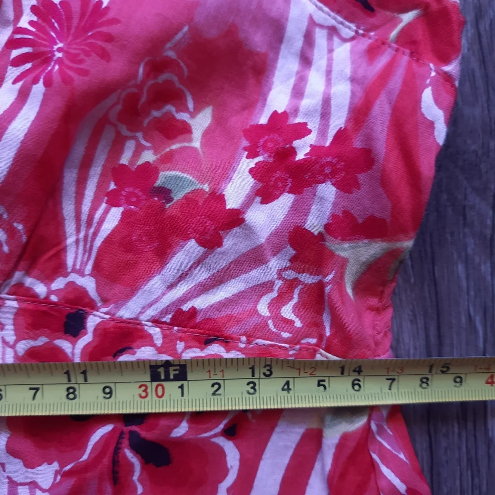 Raviya pink sundress at the front with buttons at the back with elastic size S - Picture 9 of 16
